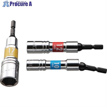 スーパー 電ドル用ソケットビット(ユニバーサルタイプ) 呼びS:10mm DSU10H  1個 ▼123-2223