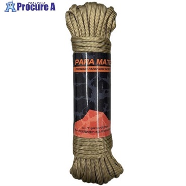 ユタカメイク パラメイトロープ 4mm×15m コヨーテ PMR-10  1個  (株)ユタカメイク ▼608-9314