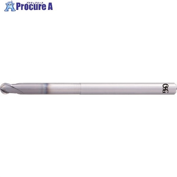 OSG 高硬度鋼用超硬ボールエンドミル AE-LNBD-H 3056285 AE-LNBD-H R1X16X4  (3056285)  1本 ▼227-8412