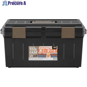 IRIS 206154 ツールケース 600 ブラック/サンドベージュ TCR-600  3個 ▼705-3838