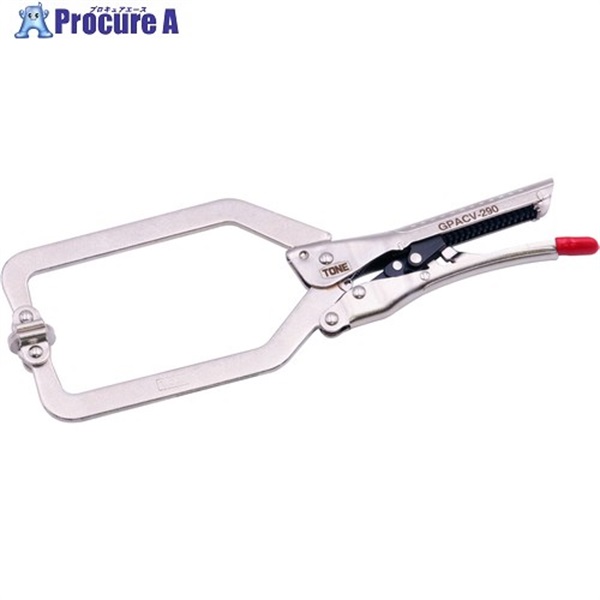 TONE オートグリッププライヤ C型スイベル 最大口開き112MM GPACV-290  1個 ▼712-7981
