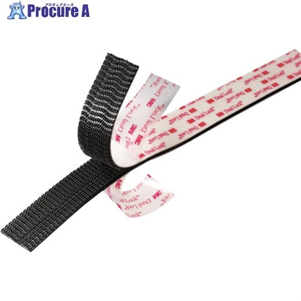 3M デュアルロックファスナー SJ-3551CF 25.4mmX1m(400ステム) SJ3551CF 25X1 1P  1巻 ▼630-8235
