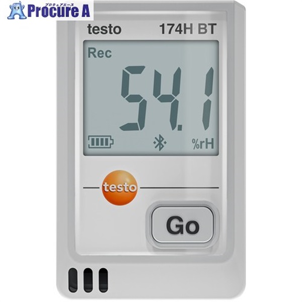 TESTO 温湿度データロガー(Bluetooth) testo 174H BT(白) 0572 1743 01  1台 ▼697-9162