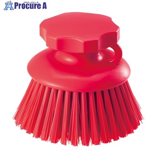 タカサゴ HPハンドブラシ 丸型 赤 55862  1個 ▼473-5341