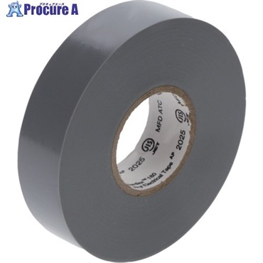 3M Temflex(テムフレックス) ビニールテープ 180 グレー 19mm x 10m 10巻入り 180 GRA 10 10P  1パック ▼690-5465