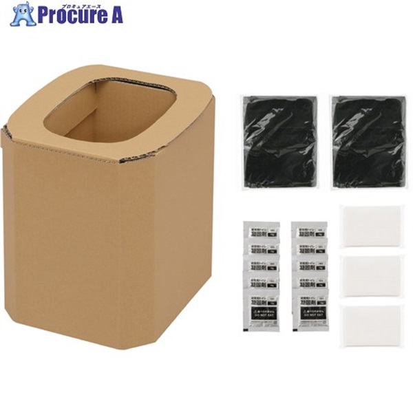 IRIS 112546 簡易段ボールトイレ DKT-10  1個 ▼707-6707