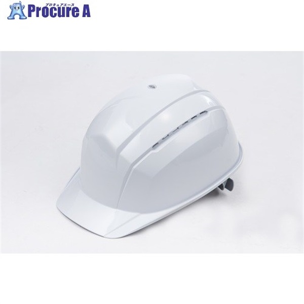 トーヨーセーフティ コンパクト軽量型ヘルメット(通気孔あり) 白 NO.341F-OTN-WH  1個 ▼701-1132