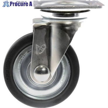 SPACIO プレートタイプ金属キャスター自在STー130 ST-130  1個 ▼108-0925