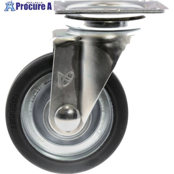 SPACIO プレートタイプ金属キャスター自在STー130 ST-130  1個 ▼108-0925