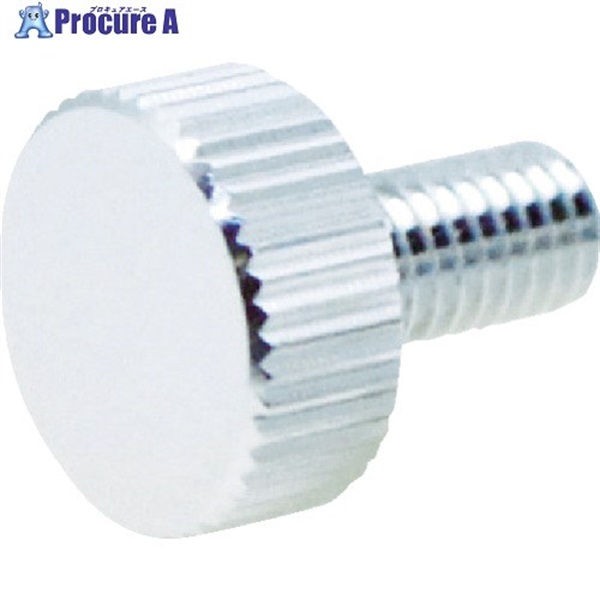 TRUSCO 装飾平小ねじ 縦目ローレット M5 Φ16 L10 1個入 DS-AB185  1個 ▼855-5811