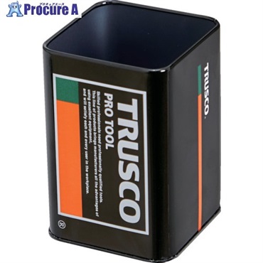 TRUSCO ペンスタンド(デザイン缶) (内寸62×62×94mm) TRUSCOKAN66  1個 ▼697-5965