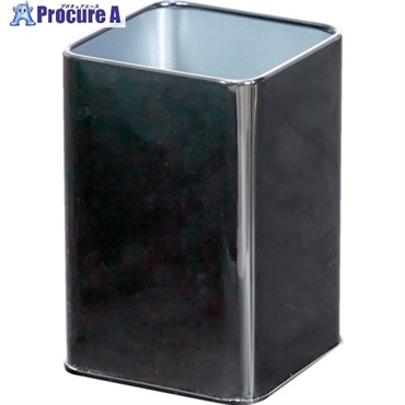 TRUSCO ペンスタンド(ブラック塗装缶)(内寸62×62×94mm) BKKAN66  1個 ▼697-5967
