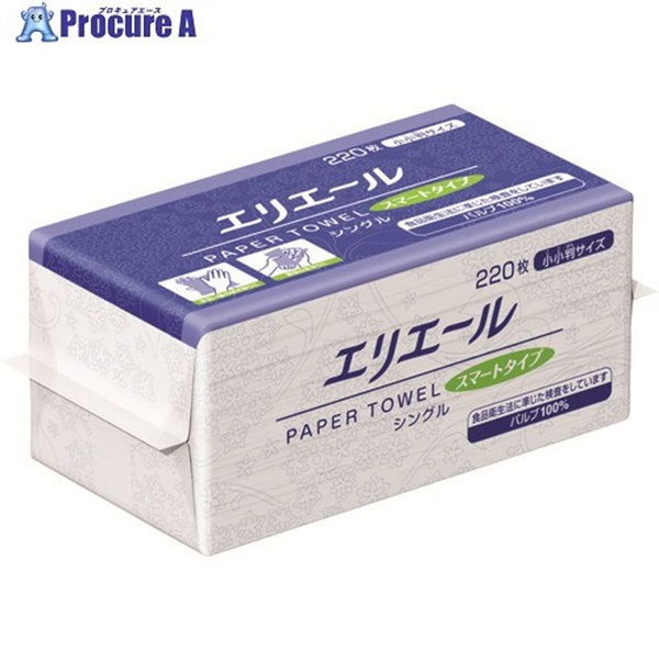 エリエール ペーパータオルスマートタイプ小小判 703367  1ケース ▼181-4651
