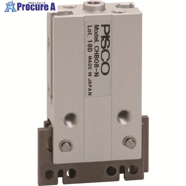 PISCO エアチャック 平行チャックマルチタイプ ボディ厚10mm 複動式 CHB08-D  1個 ▼195-4984