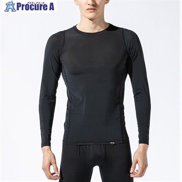 おたふく 【在庫限りで今季完売】 BT パワーストレッチEVO ロングスリーブ クルーネックシャツ JW-726-BK-3L  1枚 ▼528-3273