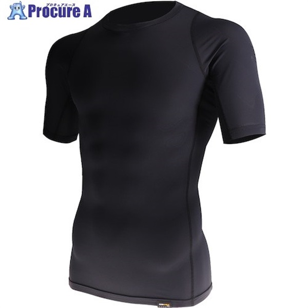 おたふく 【在庫限りで今季完売】 BT パワーストレッチEVO ショートスリーブ クルーネックシャツ JW-728-BK-S  1枚 ▼628-9394