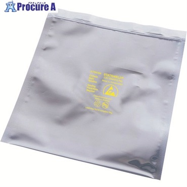 DESCO ESDバッグ、STATSHIELD、メタルイン、ジップ式、203mmx254mm、入数100 13660  1パック ▼111-7493