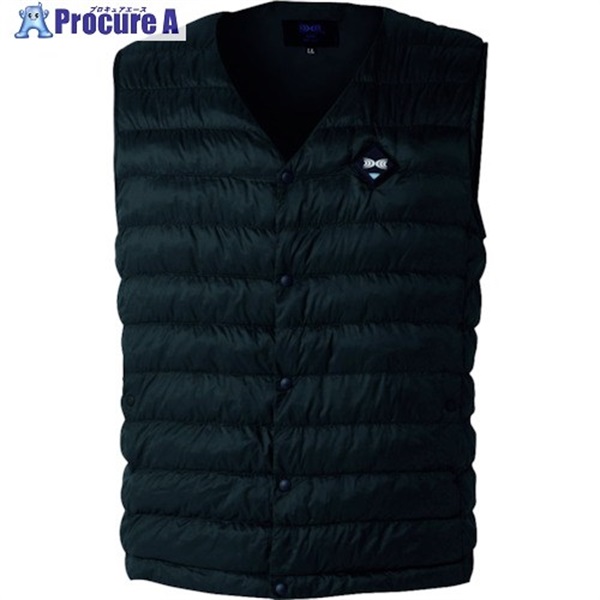 空調服 【2025年冬 トラスコ在庫限りで今季完売】 サーマルギア[[R下]] 発熱防寒ベスト ブラック L TG22102K90S3  1着 ▼352-6199