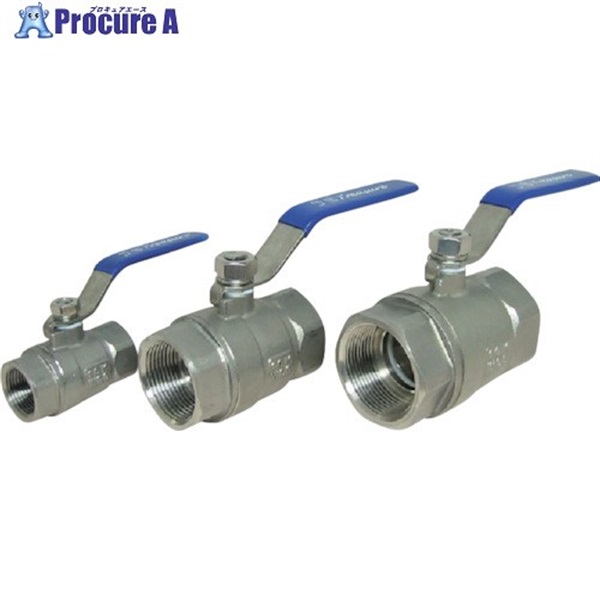 IWA ステンレス製 フルボア型ボールバルブ 48BV040SU  1個 ▼435-5425