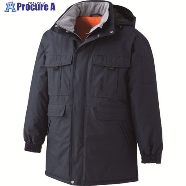 ミドリ安全 極寒 防水防寒コート ネイビー M M4087-UE-M  1着 ▼797-6976