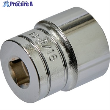 KTC インチ 6.3sq.ソケット(六角) 対辺寸法9/16inch 全長22.5mm B2-9/16-S  1個 ▼206-0026