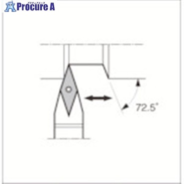 京セラ 外径・倣い加工用スモールツールホルダ SVVB SVVBN1616JX-11  1本 ▼553-1781