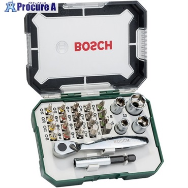 ボッシュ ドライバービット＆ミニラチェットセット 26pcs 2607017322  1S ▼713-3885