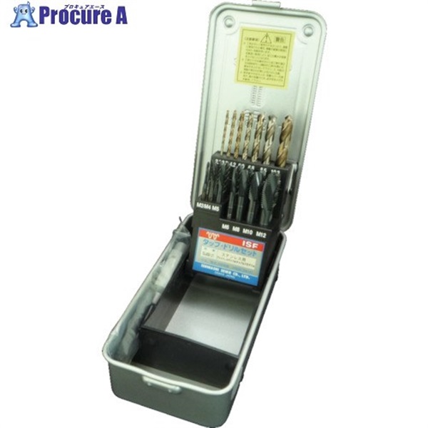 ISF ステンレス用 ジェット・スパイラルタップ コバルトドリルセット SUJSD-21  1S ▼858-7529
