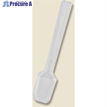 HEIKO プラスチック角スプーン 透明 9cm バラ 100本入り 004513010  1袋 ▼343-4453