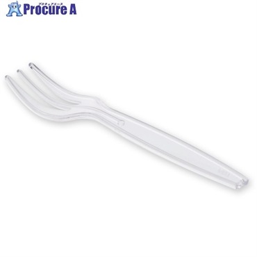 HEIKO プラスチックフォーク 透明 9cm バラ 100本入り 004513014  1袋 ▼344-0790