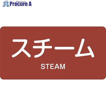 緑十字 JIS配管識別明示ステッカー スチーム HY-402M 40×80mm 10枚組 アルミ 英文字入 382402  1組 ▼105-5201
