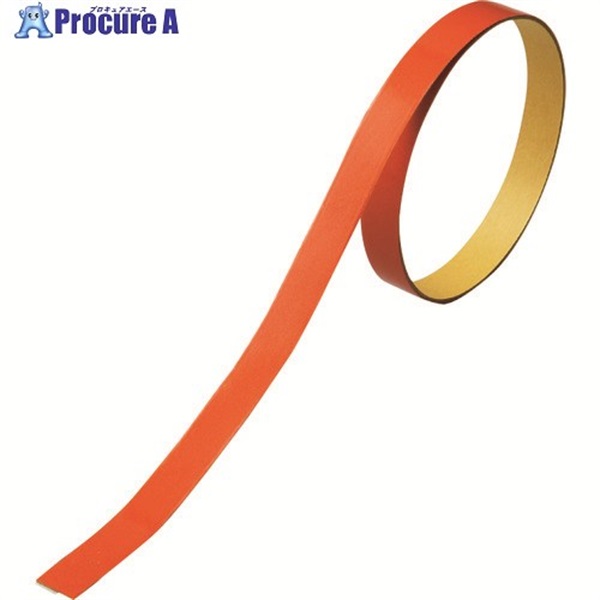 緑十字 ヘルメット用ラインテープ(反射) オレンジ HL-D(小) 10幅×700mm 10本組 235304  1組 ▼106-4692