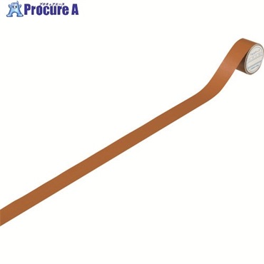 緑十字 配管識別テープ 茶(油関係) AH505(S小) 25mm幅×2m アルミ 188505  1巻 ▼106-6223