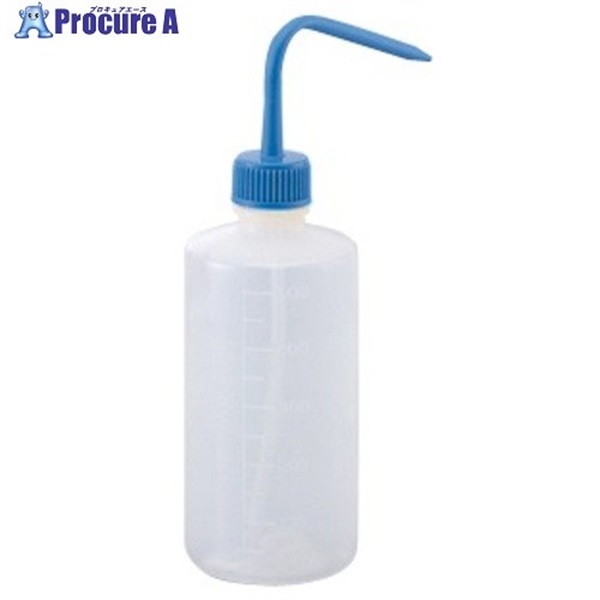 AS 洗浄瓶カラフルバリエ細口ブルー500ml 4-5665-03  1個 ▼108-3067