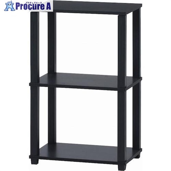 不二貿易 フィット 3段ラック BR×BK 99772  1個 ▼556-4054