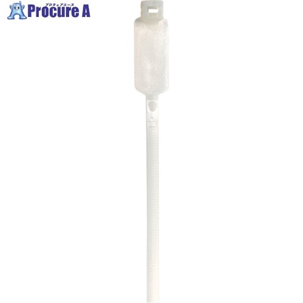 TY-Rap マーキングタイ 識別タグ連結 標準 ナチュラル色 ラベル寸法13.1×57.2mm 幅4.8×長さ360mm 1000本入り TY48M  1袋 ▼683-2392