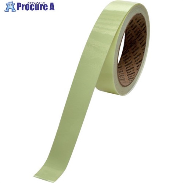 TRUSCO 超高輝度蓄光テープ【JIS JD規格品】0.6mmX25mmX5m LTJD-2505  1巻 ▼691-2772