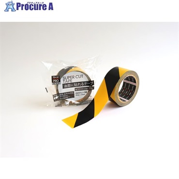 リンレイテープ 油面に貼れるテープ 6001L 50mm×20m トラ柄 6001L-50X20-T  1巻 ▼704-4527