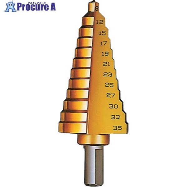 大見 タケノコドリル ゴールドタイプ 12段 10mm TK635G  1本 ▼807-9898