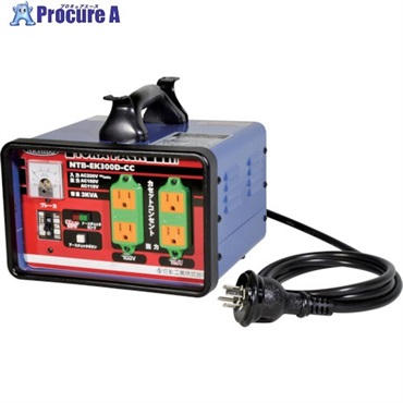 NICHIDO 降圧専用トランス カセットコンセント トラパック 【オール100V仕様】 NTB-EK300D-CC-100V  1台 ▼249-8708