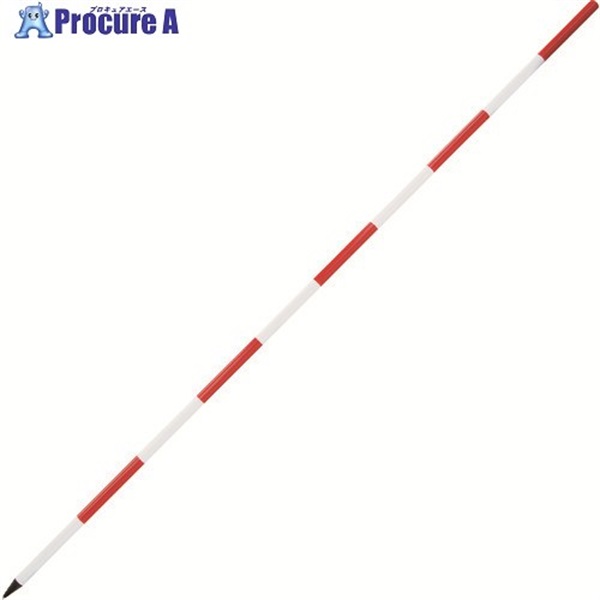 シンワ ポール アルミ製 2m 10本入り 76996  1箱 ▼162-8655