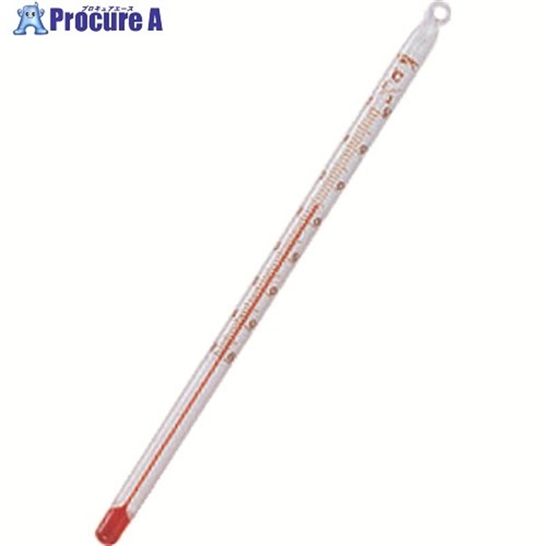 佐藤 アルコール棒状温度計 0～50℃ 15cm (0610ー00) 0610-00  1個 ▼166-4289