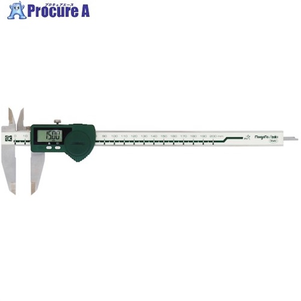 SK デジタルSラインキャリパ IP67(防水防塵) 摺動面ラップ仕上げ 200mm D-200IP67M  1台 ▼420-2539