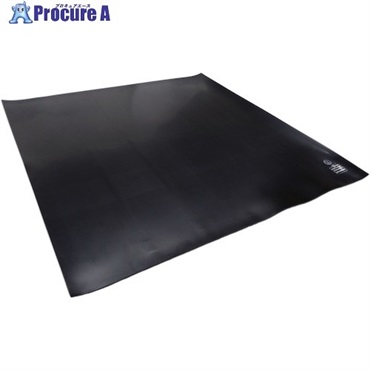 ワタベ 耐電用ゴムマット3t(黒/平) 7kV以下用 1m×1m 457-1M  1枚 ▼536-0364