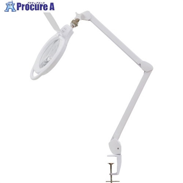SK アーム式LED拡大鏡 調色機能付 無段階調光機能付 2倍 Φ172mm LS2-175ADT  1台 ▼664-4851