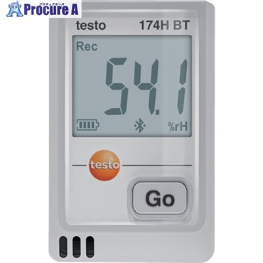TESTO 温湿度データロガー(Bluetooth) testo 174H BT(白) 0572 1743 01  1台 ▼697-9162