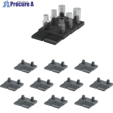 ステルスマウント Drawer Hive ツールキャビネット用1/4(差込角6.35mm)ソケットホルダー(10個入り) DHSP-1/4-SK-10  1袋 ▼703-5081