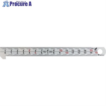 SK フック付スケール 快段目盛 両面 HSD-15KD  1本 ▼708-2283