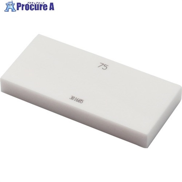 SK セラミックブロックゲージ 0級相当品 75.00mm BC0-7500  1個 ▼236-2595