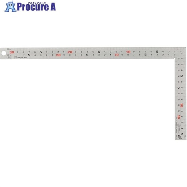 SK シルバー曲尺 銀龍 快段目盛 薄手広巾 30cm 300mm TH-30KD  1個 ▼236-5861